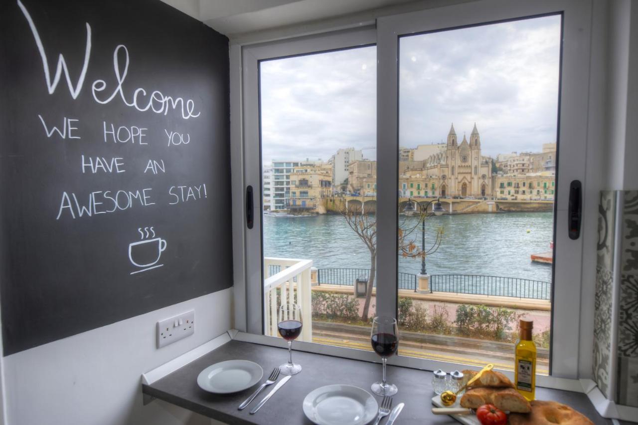 First Floor Studio Apartment Seconds From Balluta Bay Ipap1-1 슬리에마 외부 사진
